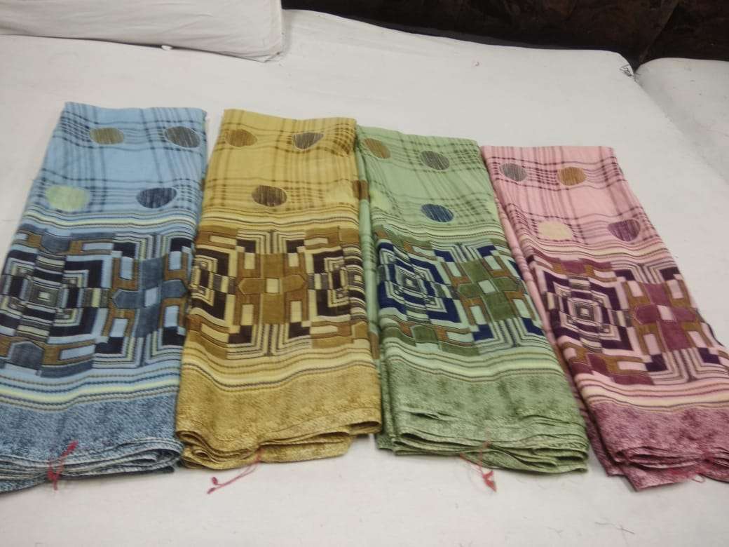 weightless printed 4 color matching saree set poonam sarees manufacturer