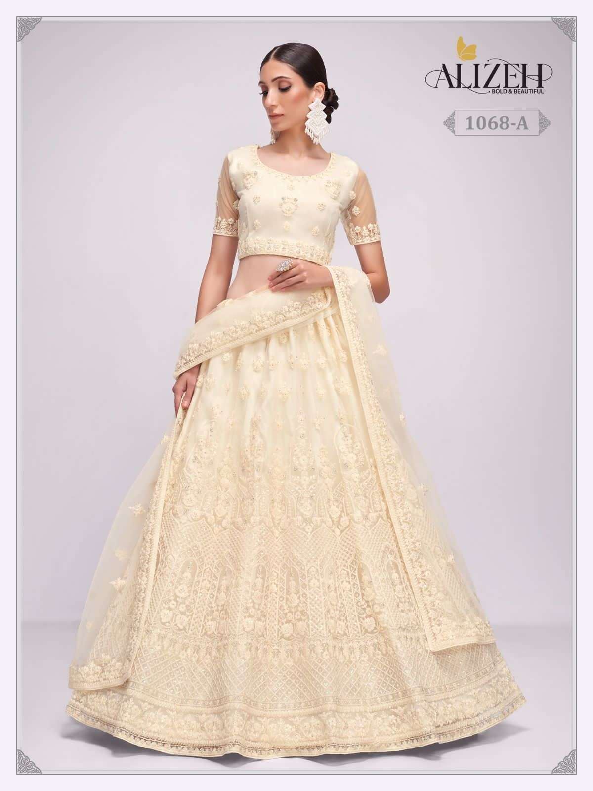 alizeh bridal heritage vol 3 series 1069 net lehenga