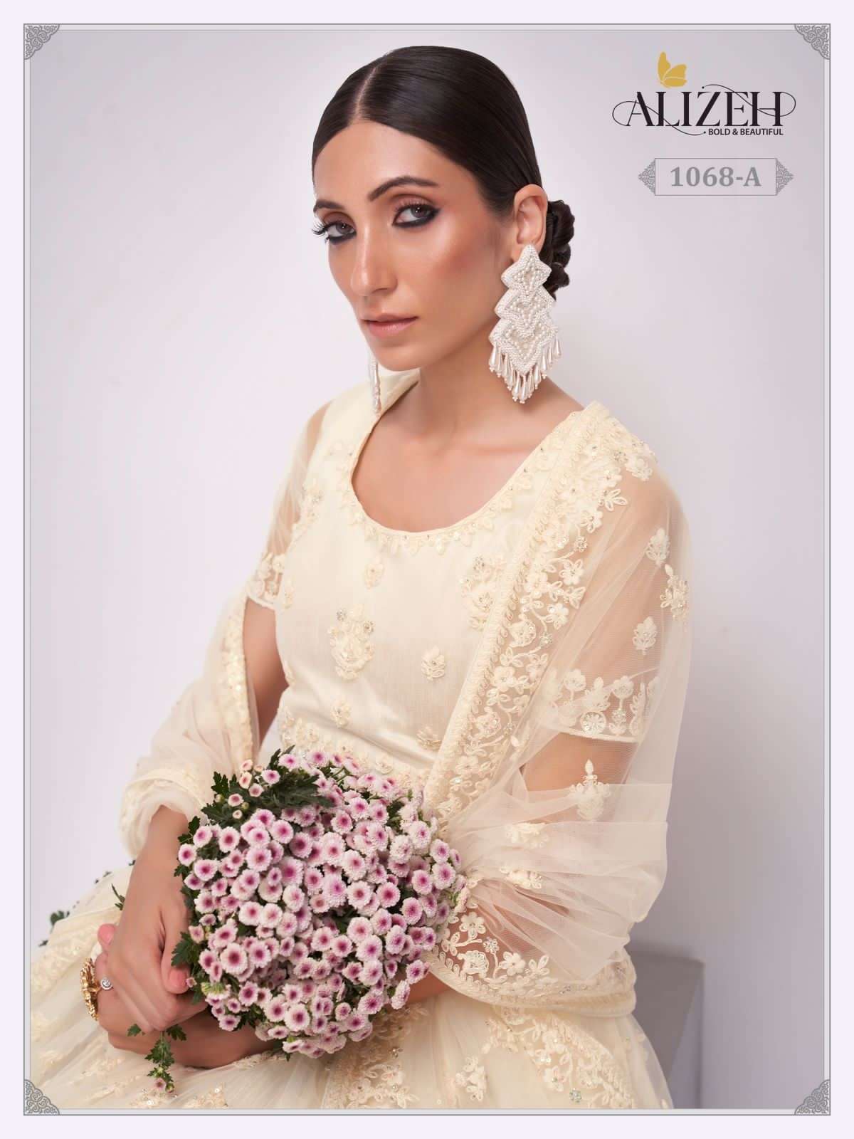 alizeh bridal heritage vol 3 series 1069 net lehenga