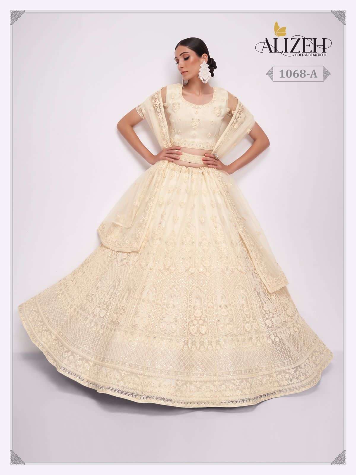 alizeh bridal heritage vol 3 series 1069 net lehenga