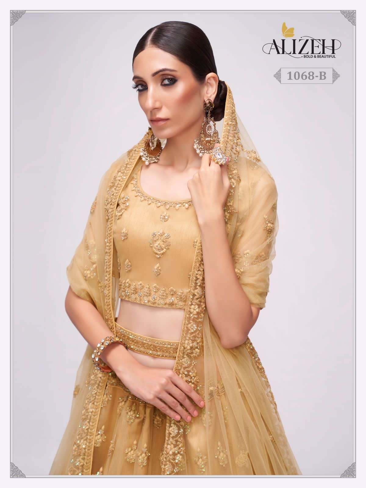 alizeh bridal heritage vol 3 series 1069 net lehenga
