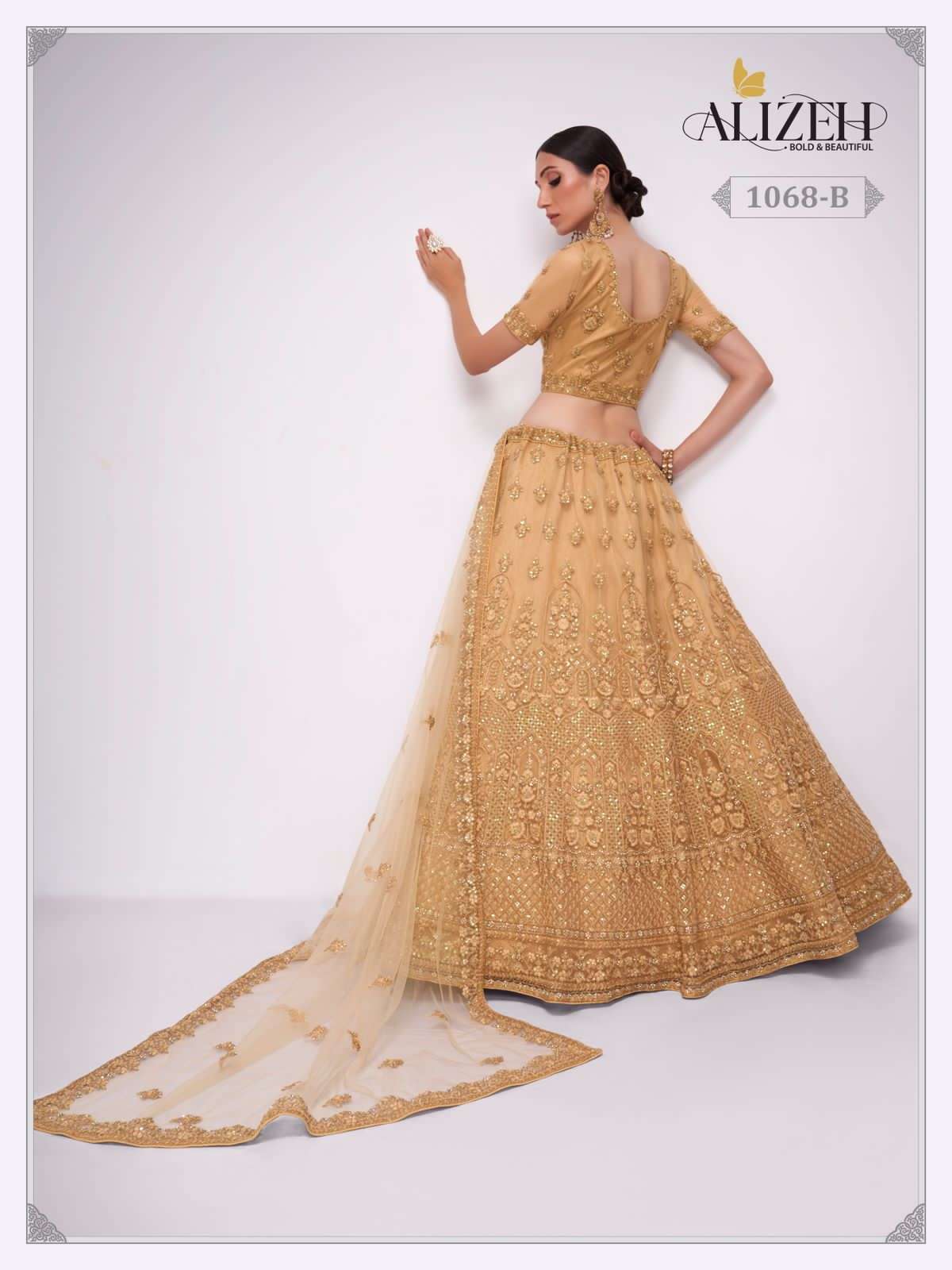 alizeh bridal heritage vol 3 series 1069 net lehenga