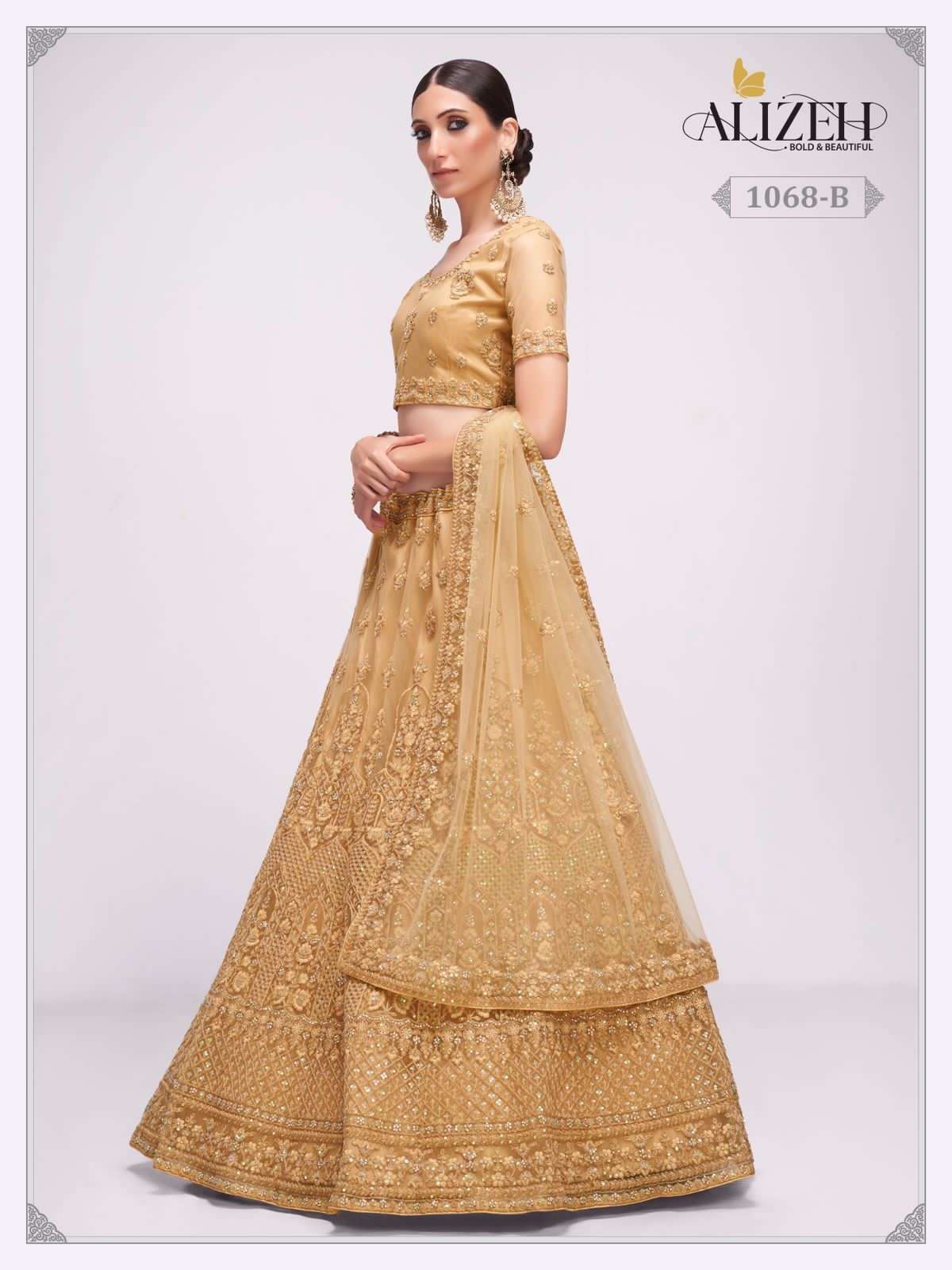 alizeh bridal heritage vol 3 series 1069 net lehenga