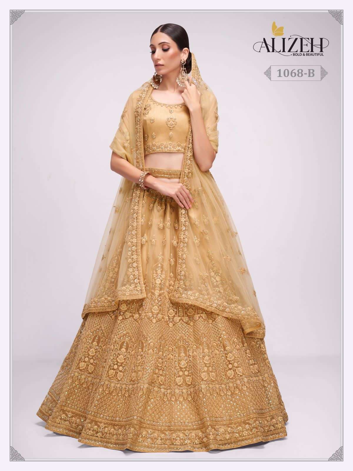 alizeh bridal heritage vol 3 series 1069 net lehenga