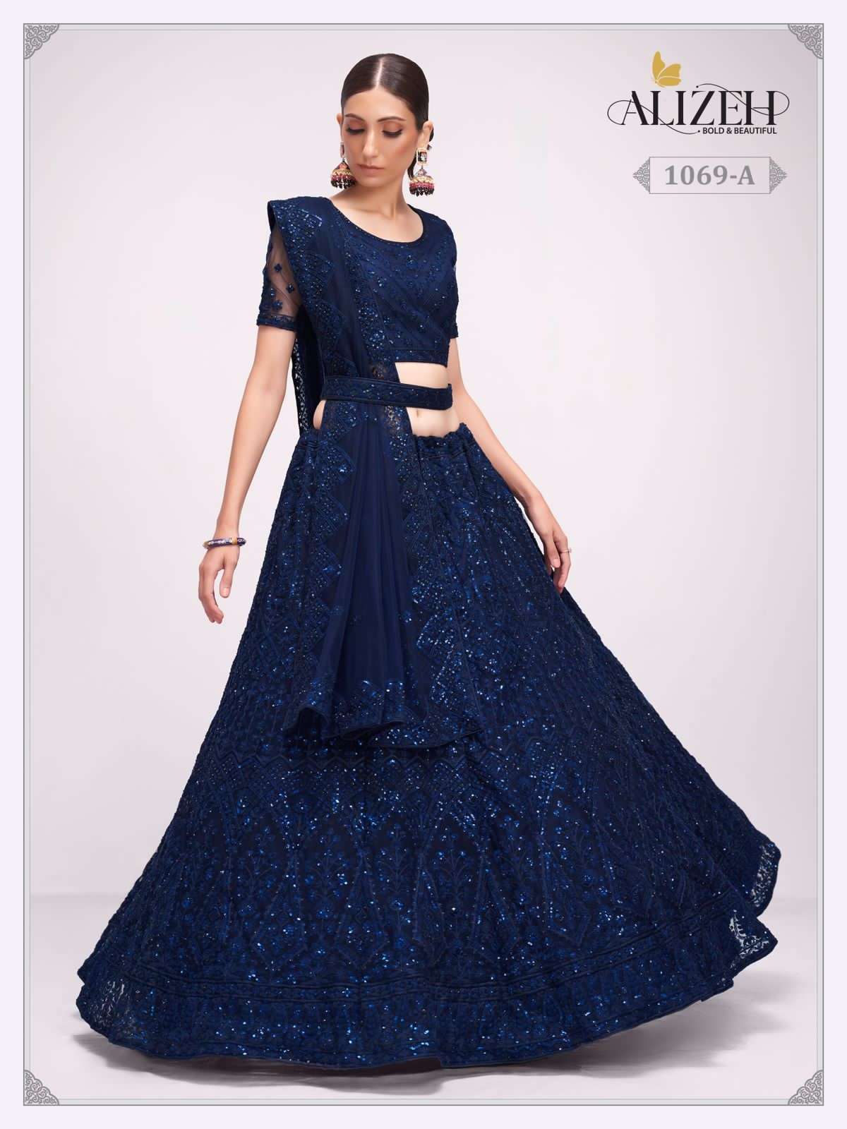 alizeh bridal heritage vol 3 series 1069 net lehenga