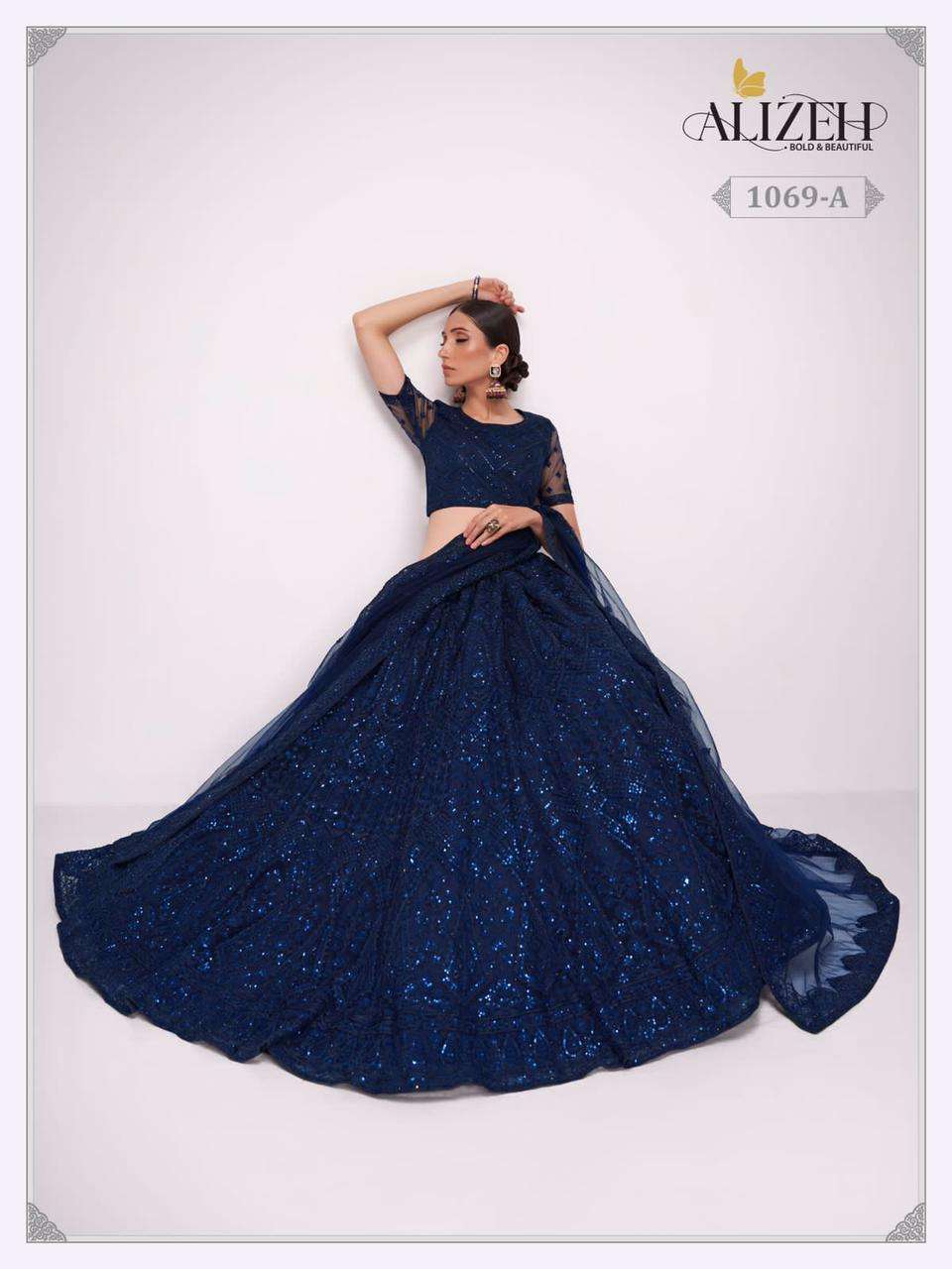 alizeh bridal heritage vol 3 series 1069 net lehenga