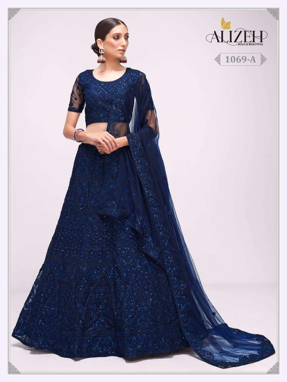 alizeh bridal heritage vol 3 series 1069 net lehenga