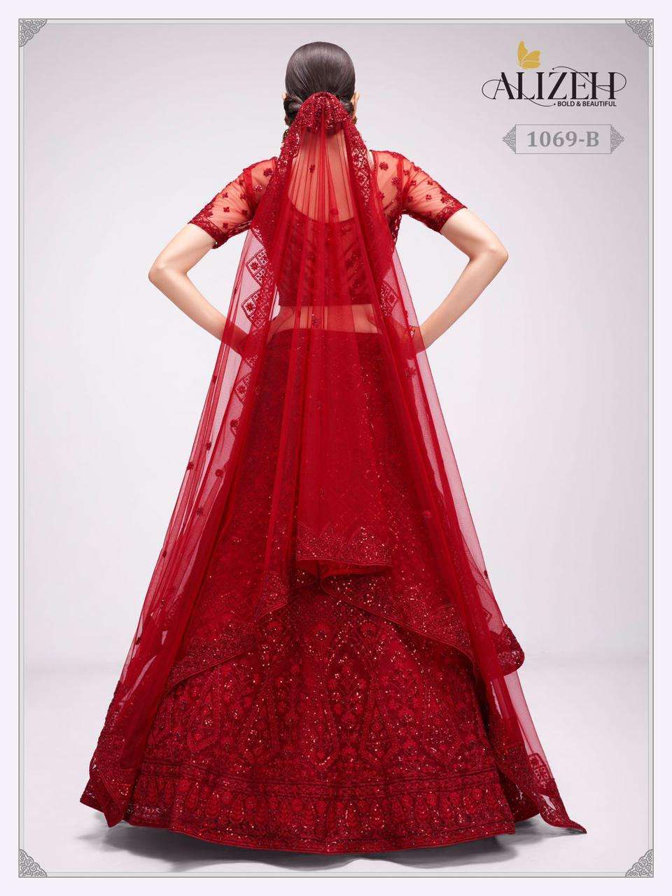 alizeh bridal heritage vol 3 series 1069 net lehenga