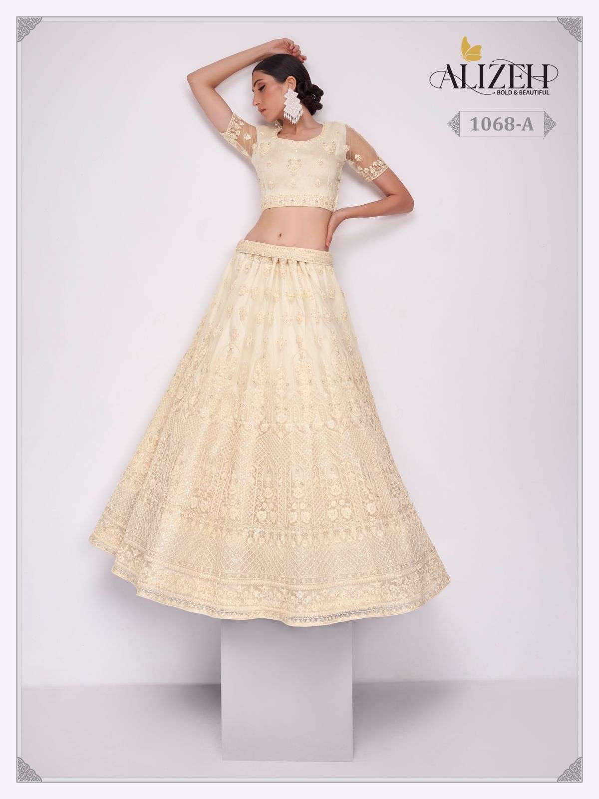 alizeh official bridal heritage vol 3 designer net lehenga 