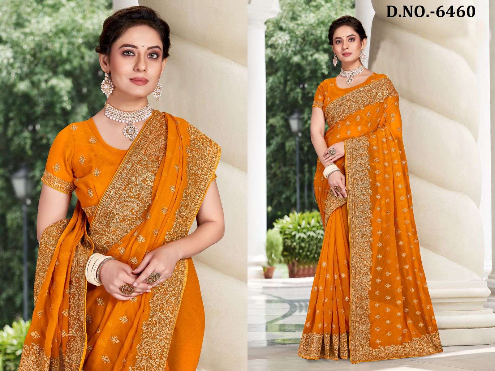 nari fashion boutique designer georgette saree