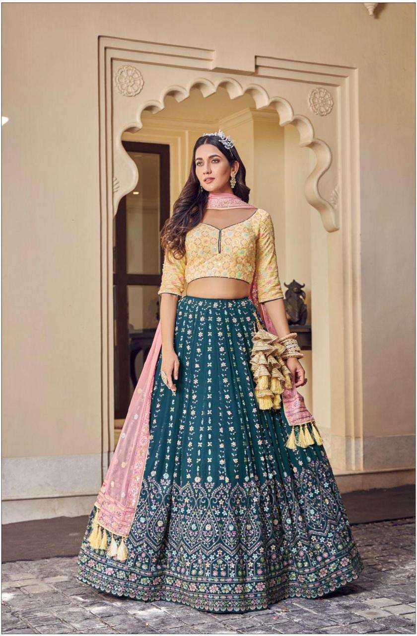 pr captivating colored lehenga choli with dupatta bridal lehenga readymade