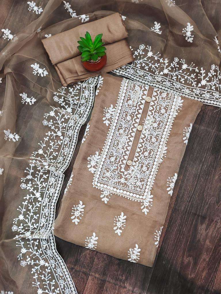 bt-07 designer organza silk non catalog suit s