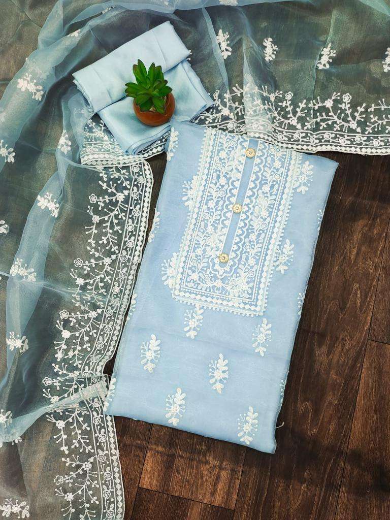 bt-07 designer organza silk non catalog suit s