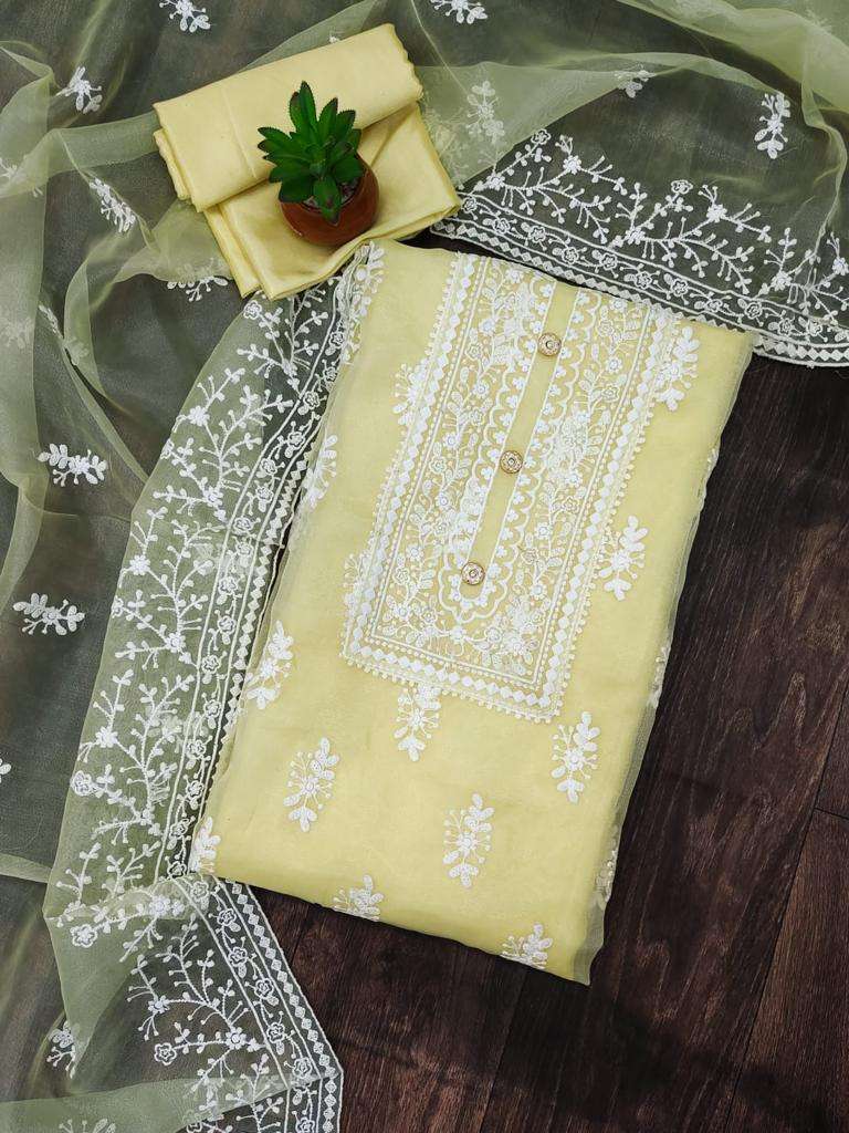 bt-07 designer organza silk non catalog suit s
