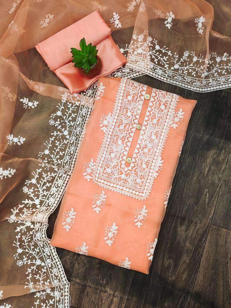 bt-07 designer organza silk non catalog suit s