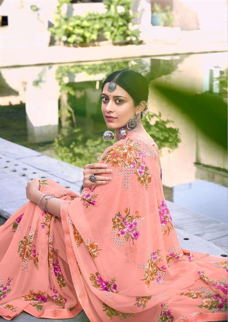 kashvi vintage series 2841-2850 georgette saree 