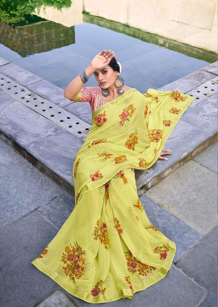 kashvi vintage series 2841-2850 georgette saree 