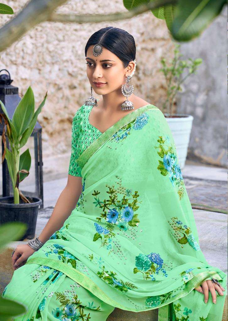 kashvi vintage series 2841-2850 georgette saree 