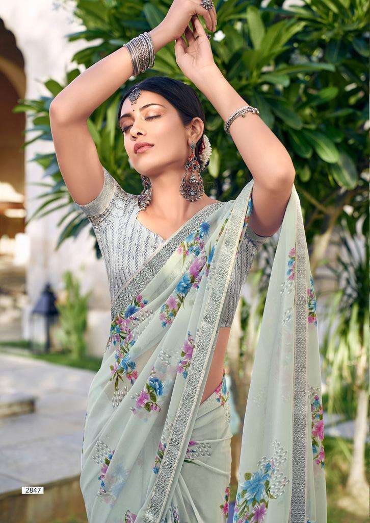 kashvi vintage series 2841-2850 georgette saree 