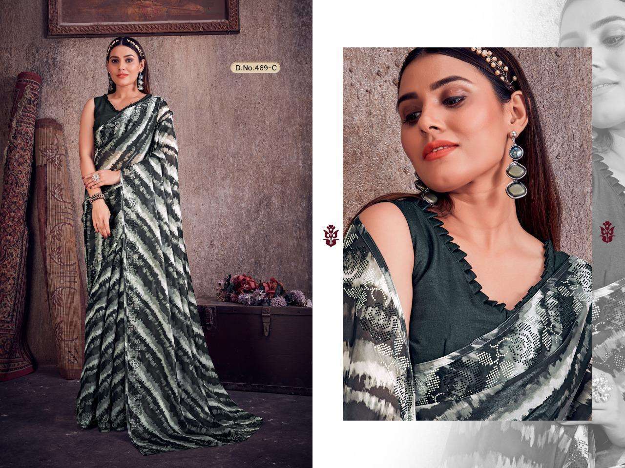 mehak saree 469 design colors silk elegant look saree collection