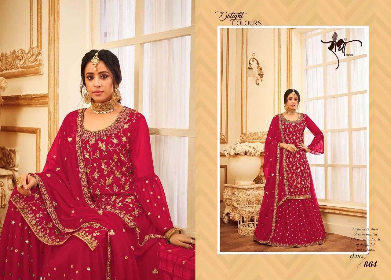 radha trendz butterfly hit list series 861-864 georgette suit 
