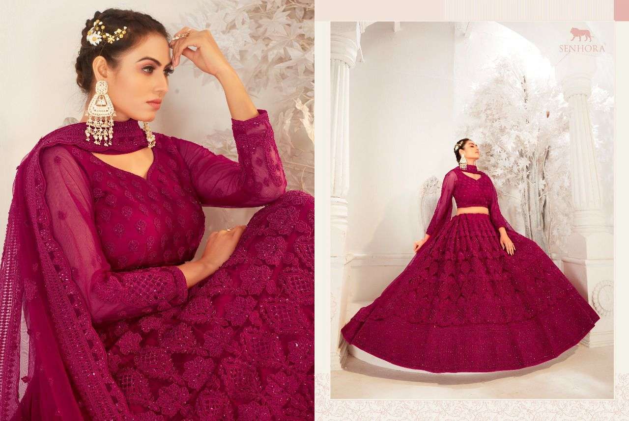 senhora dresses bridal heritage vol 9 designer net lehenga