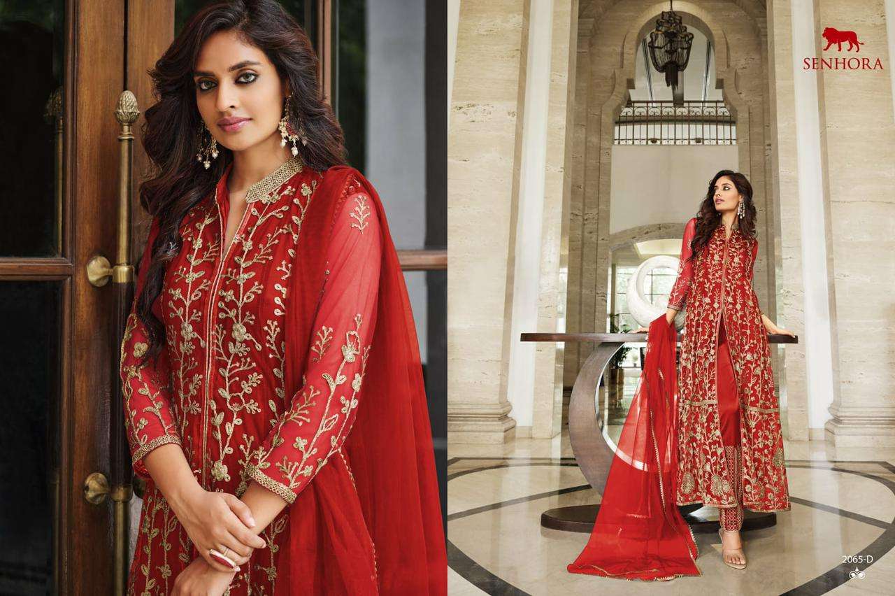 senhora sharmin 2065 colors designer pure butterfly net suit 