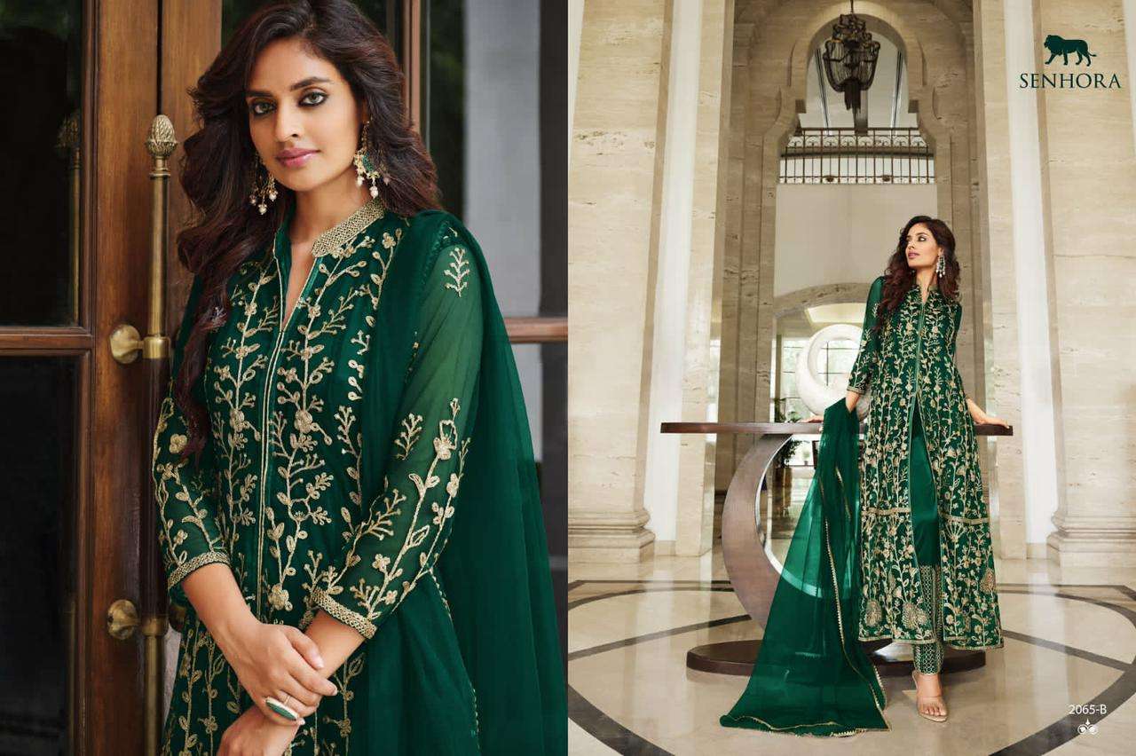 senhora sharmin 2065 colors designer pure butterfly net suit 