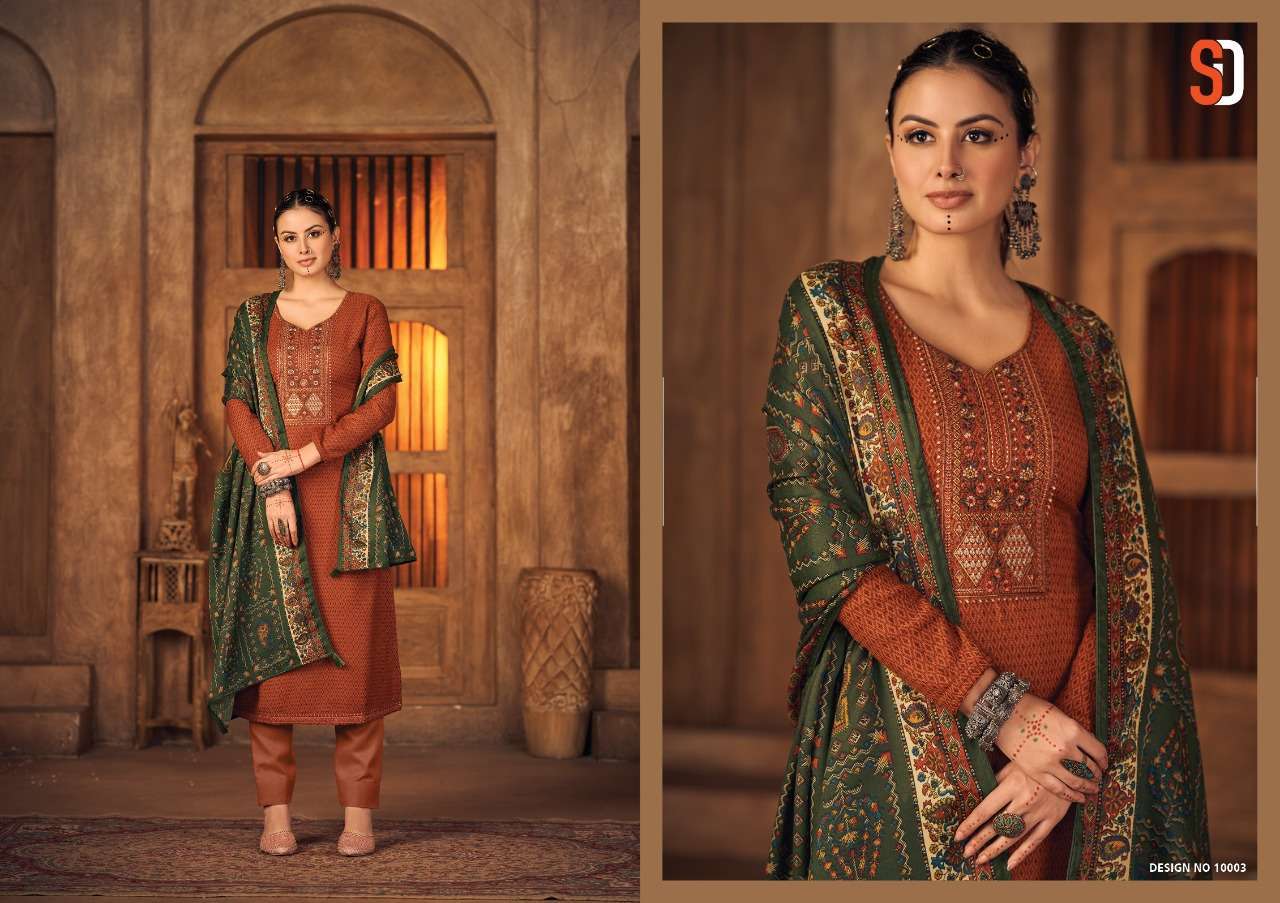 shraddha vintage winter series 10001-10006 heavy pashmina suit 