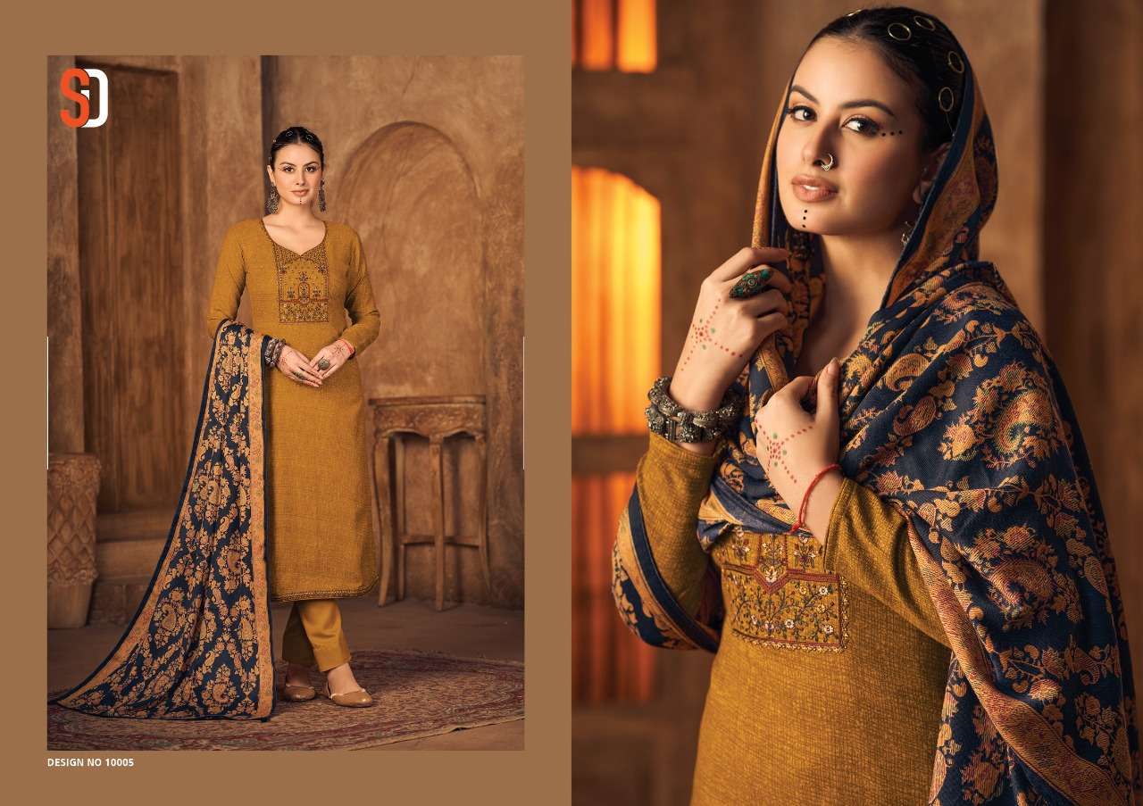 shraddha vintage winter series 10001-10006 heavy pashmina suit 
