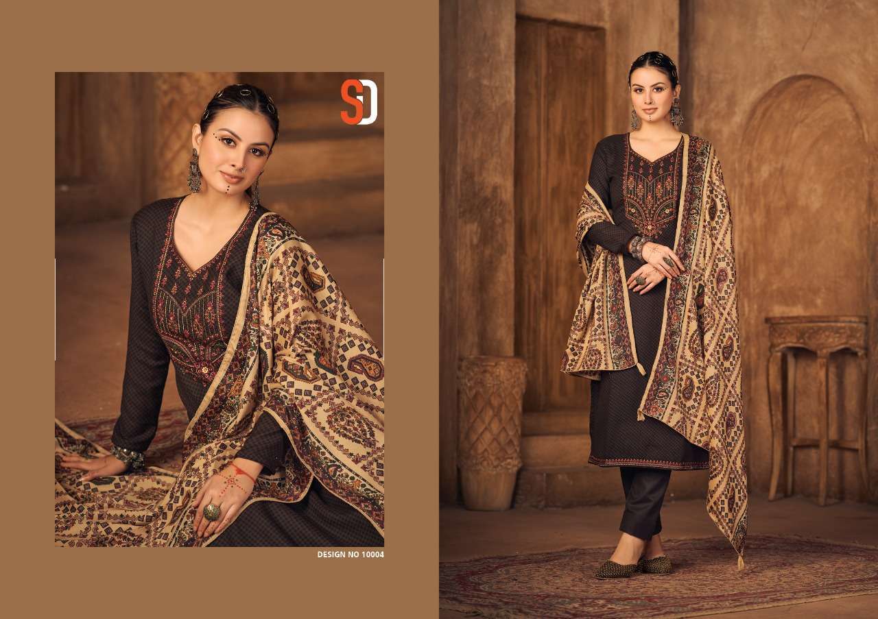 shraddha vintage winter series 10001-10006 heavy pashmina suit 