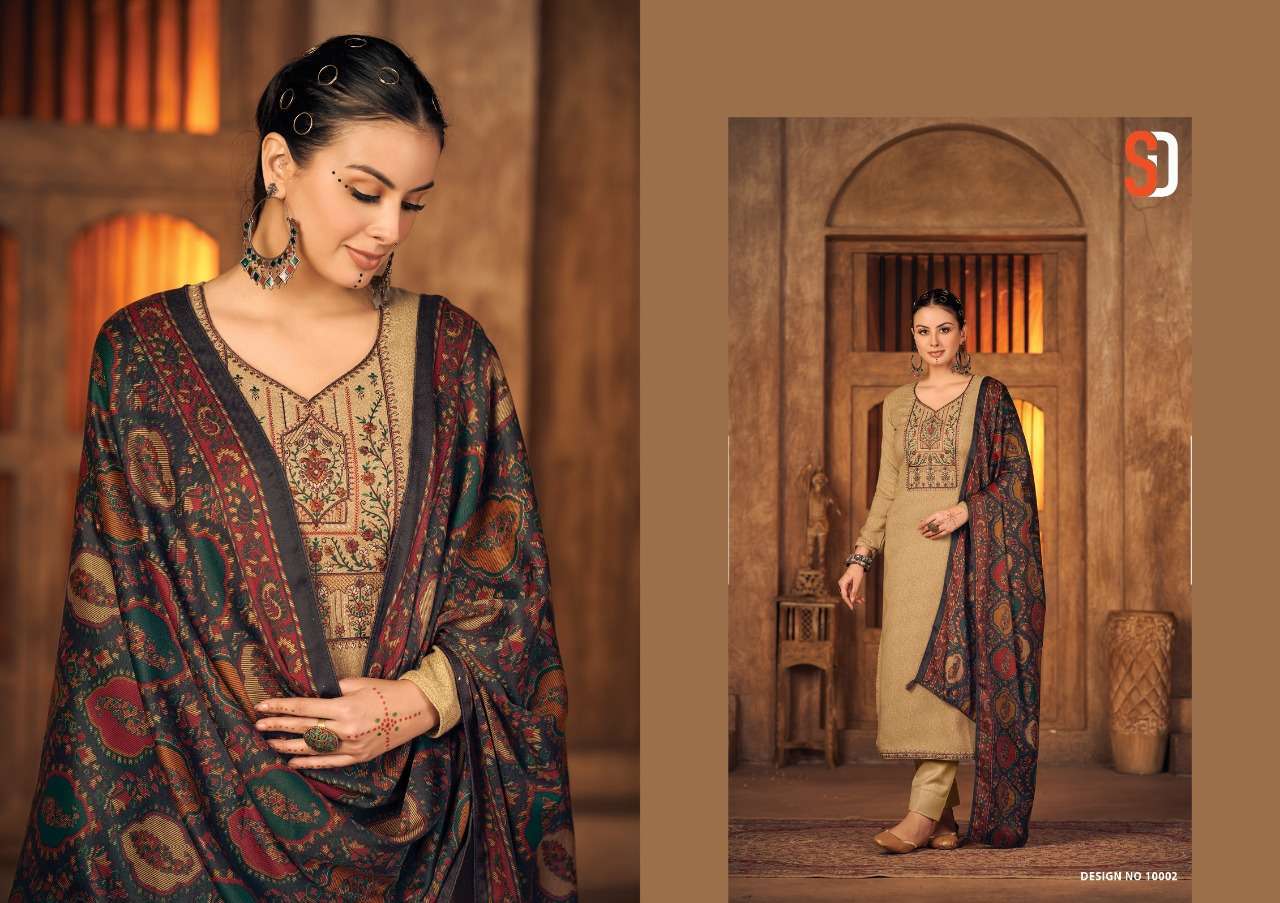 shraddha vintage winter series 10001-10006 heavy pashmina suit 