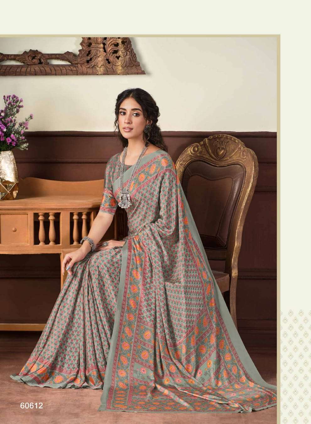 vipul heritage silk vol 7 series 60601-60618 crape saree