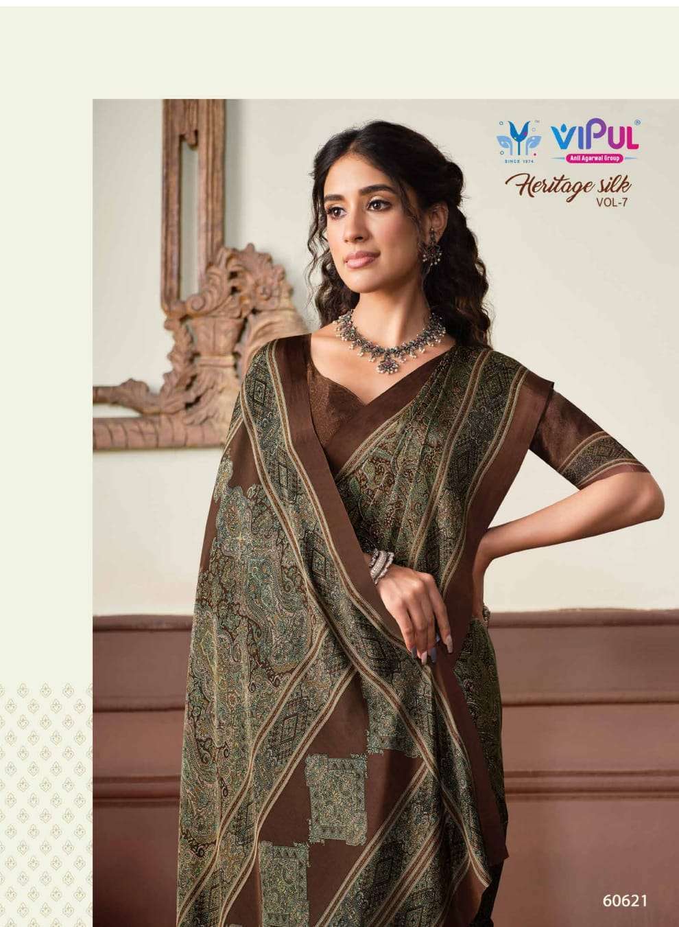 vipul heritage silk vol 7 series 60601-60618 crape saree