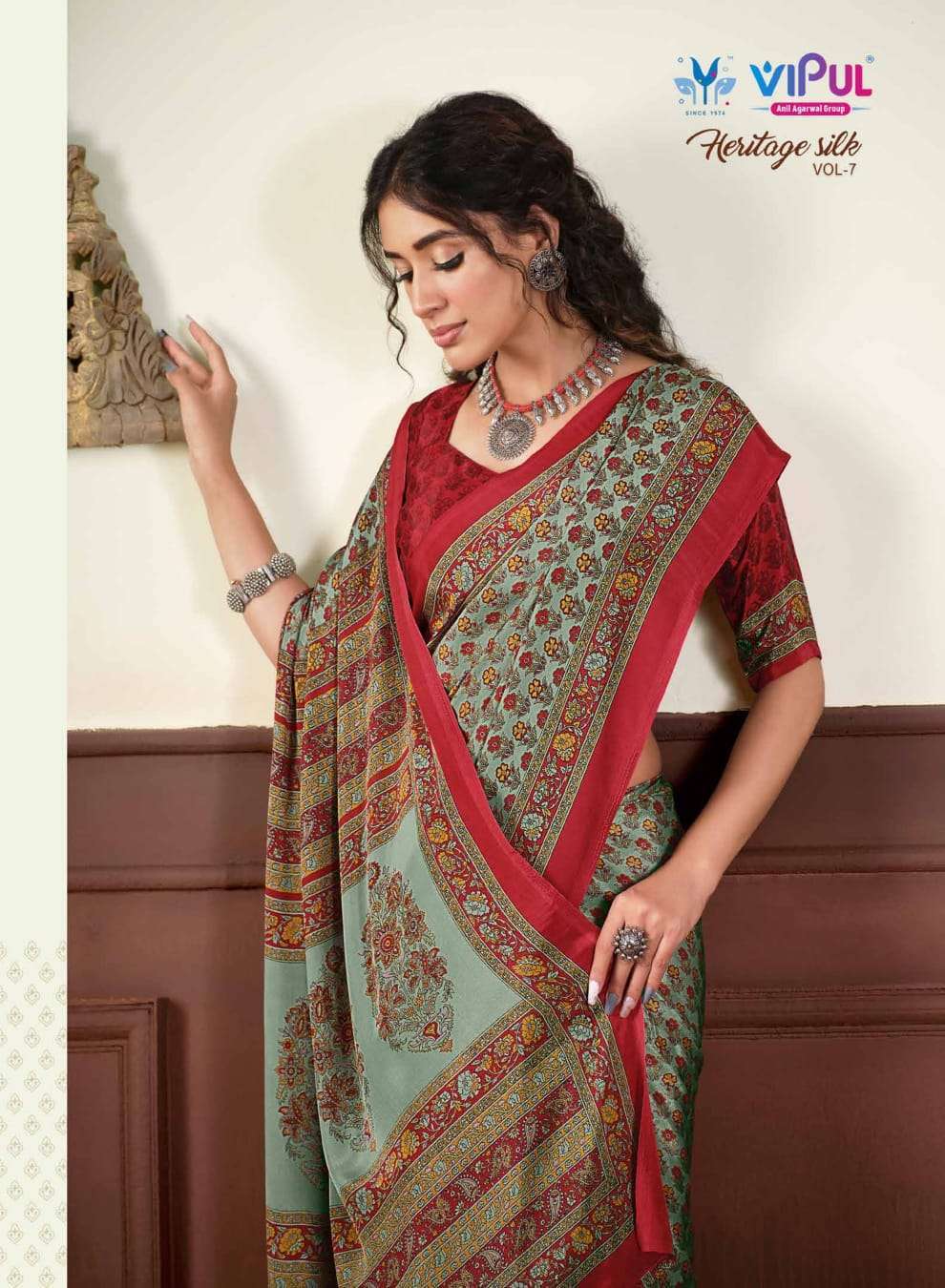vipul heritage silk vol 7 series 60601-60618 crape saree