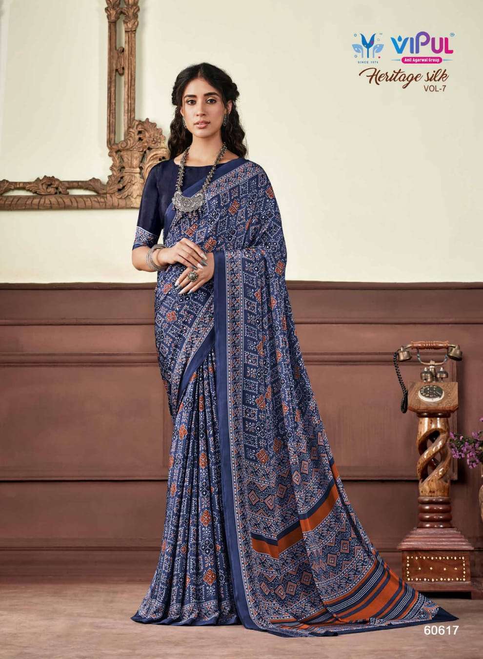 vipul heritage silk vol 7 series 60601-60618 crape saree