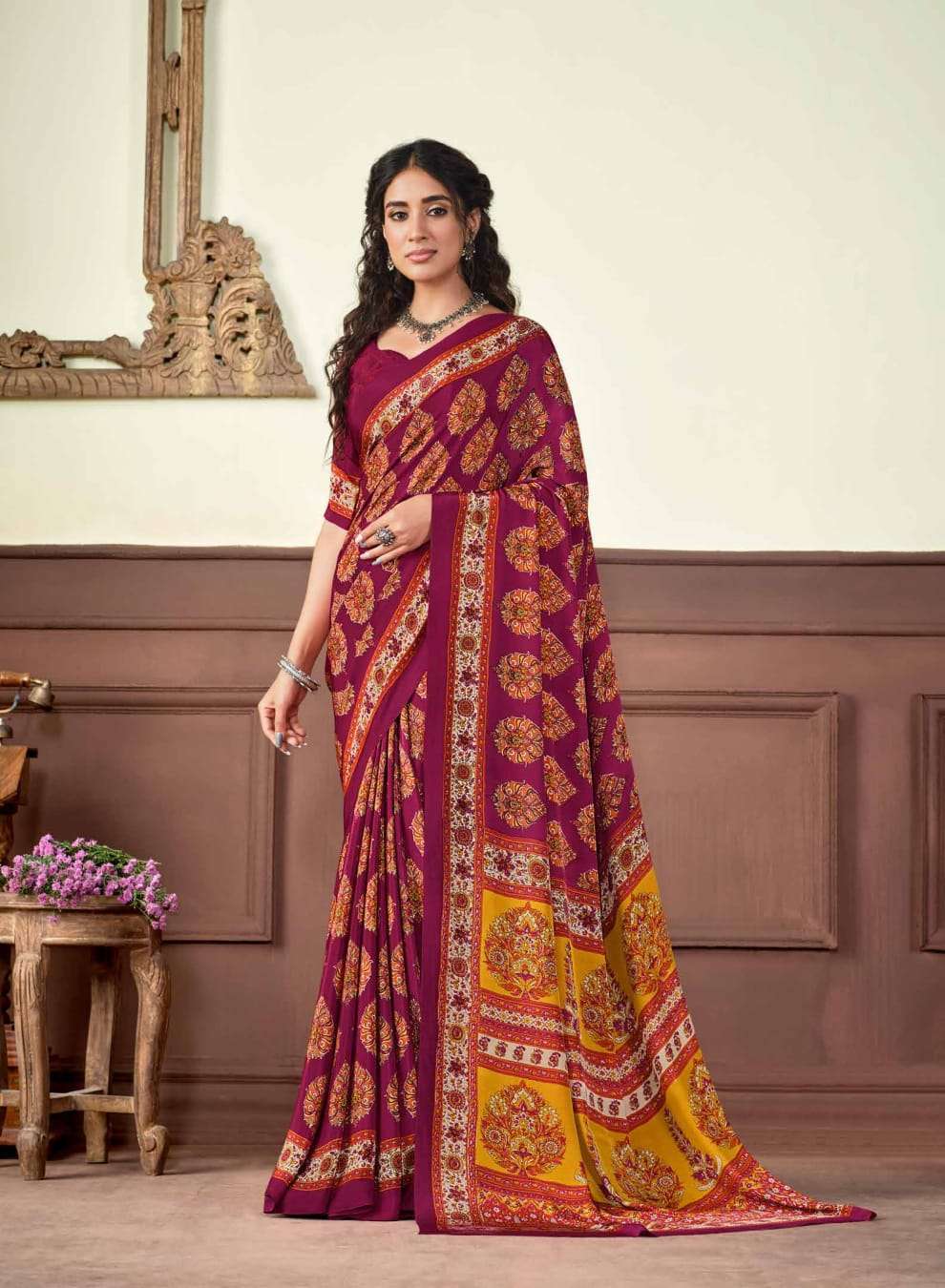 vipul heritage silk vol 7 series 60601-60618 crape saree