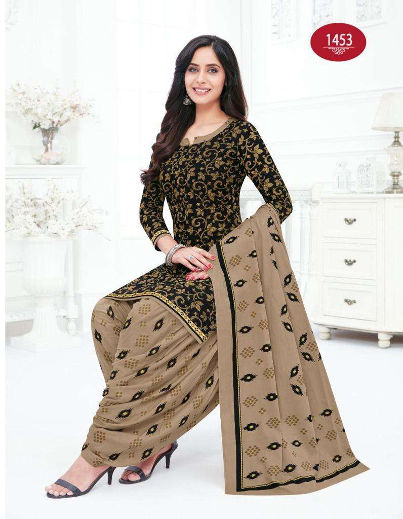 Baalar Colors Patiyala Vol-1 series 1445-1456 Cotton suit