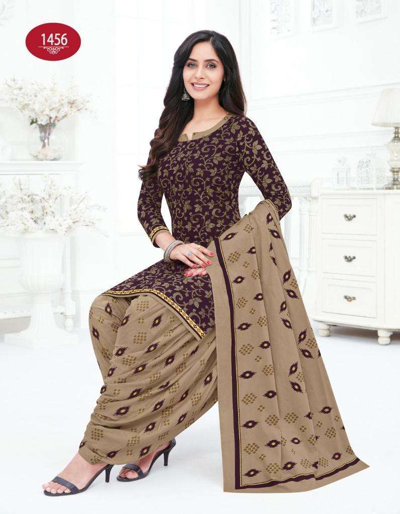 Baalar Colors Patiyala Vol-1 series 1445-1456 Cotton suit
