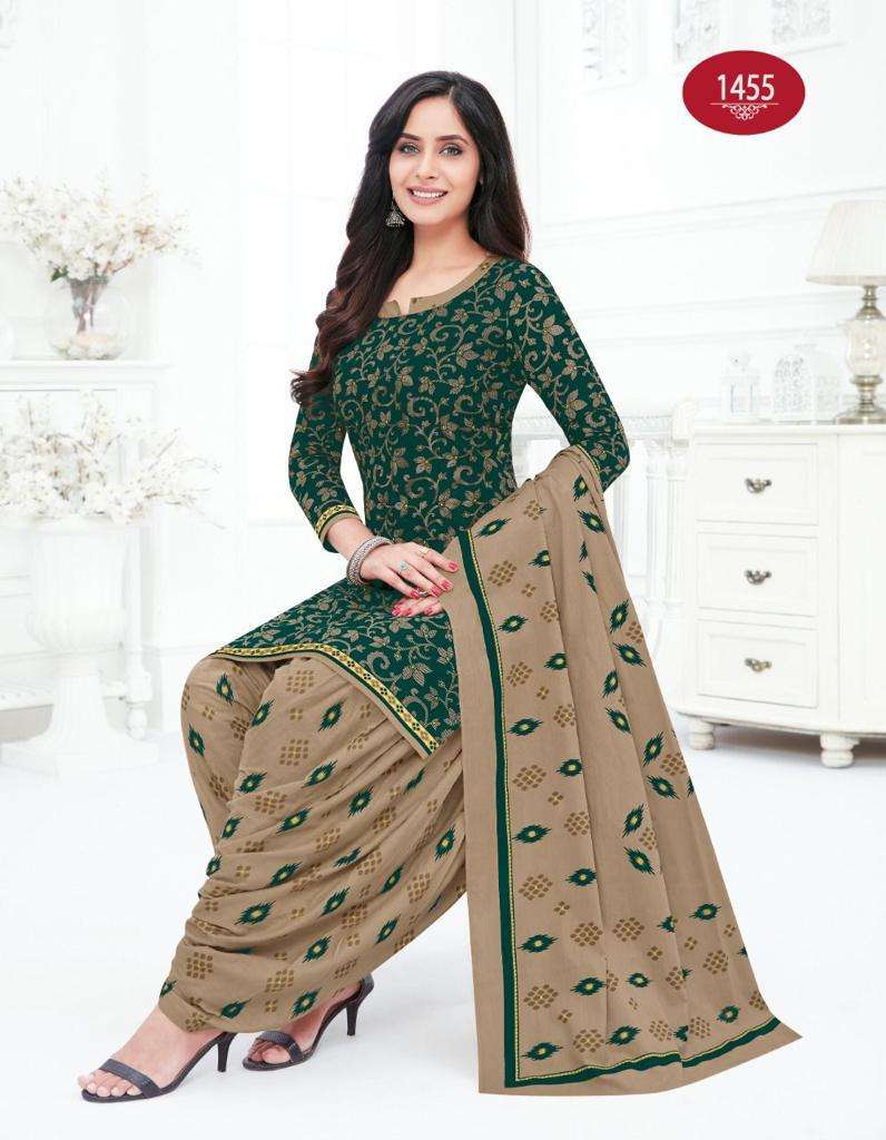 Baalar Colors Patiyala Vol-1 series 1445-1456 Cotton suit