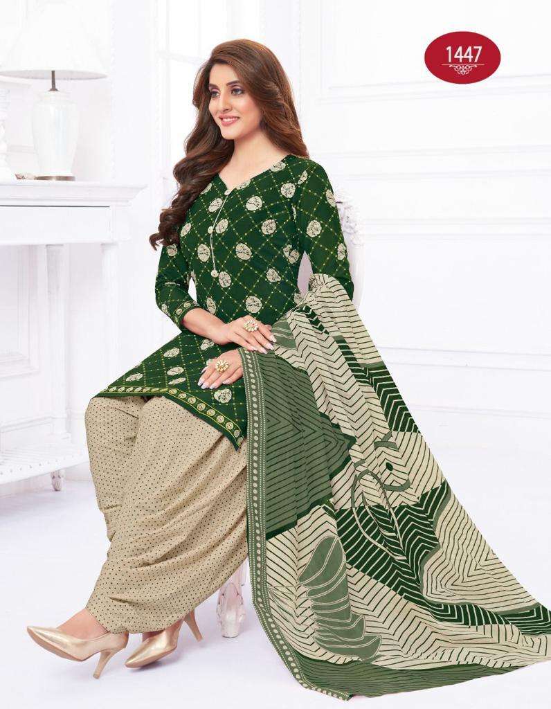 Baalar Colors Patiyala Vol-1 series 1445-1456 Cotton suit