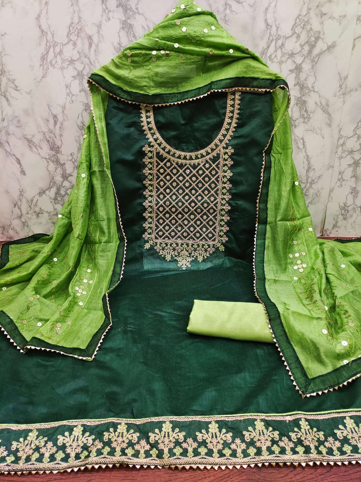 bt-07 chanderi multi coding work non catalog suit 