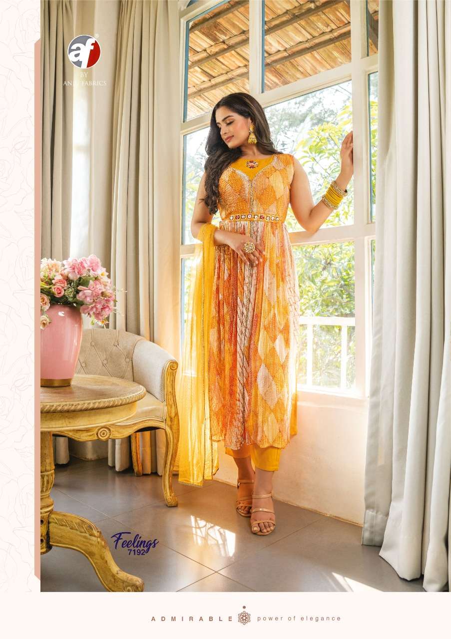 feelings designer pure corchet georgette suit 