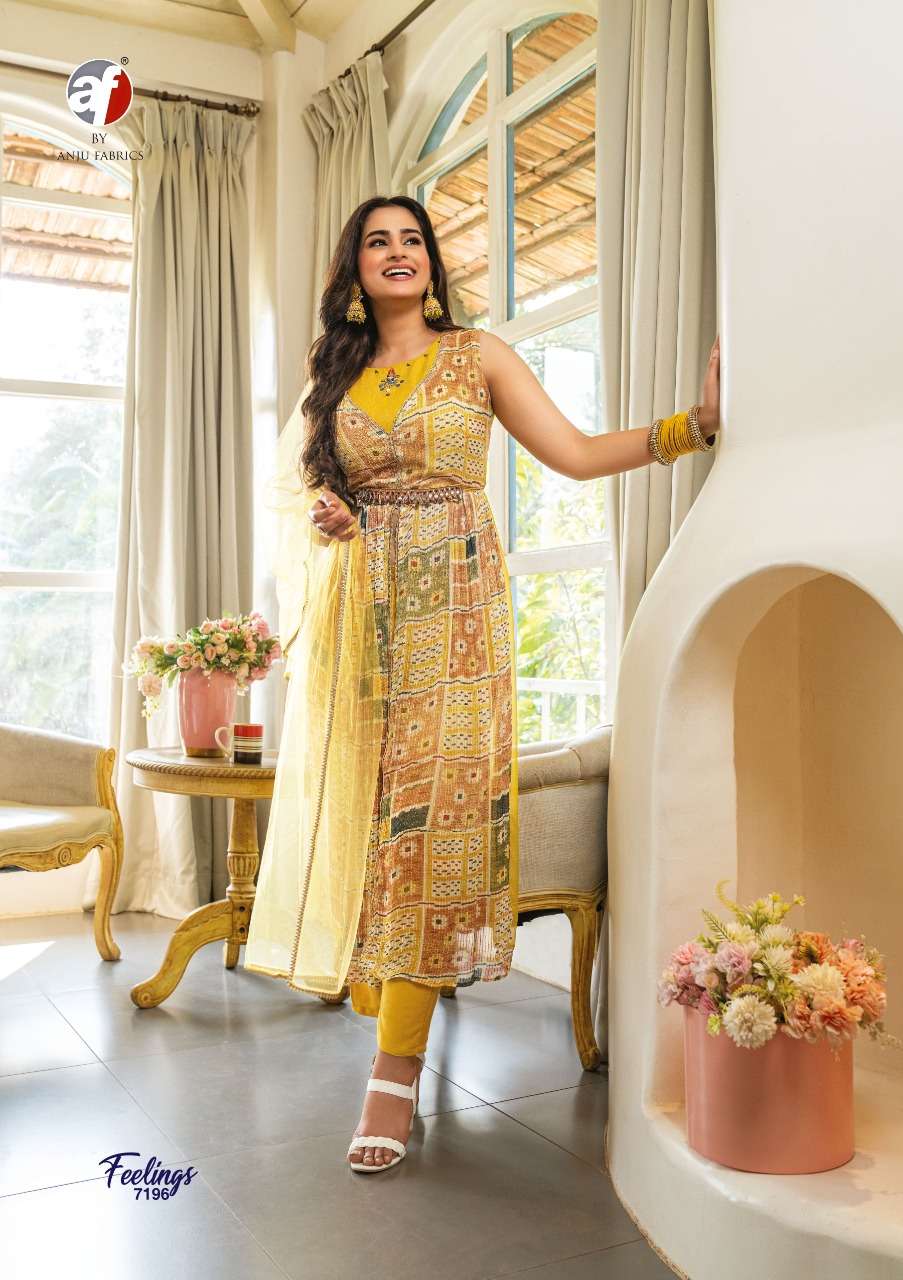 feelings designer pure corchet georgette suit 
