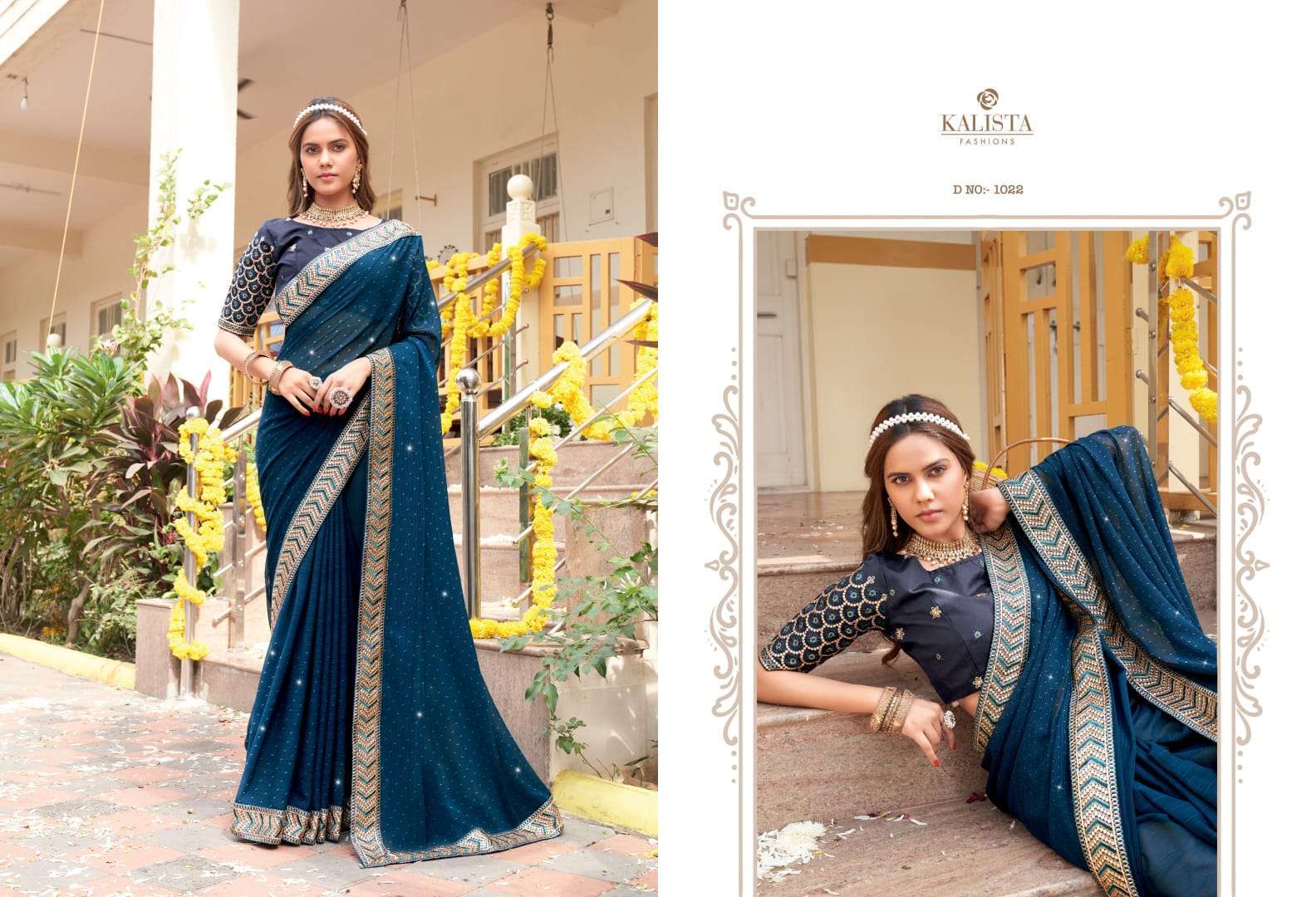 kalista fashions beautiful series 1021-1026 swaroskvi work saree