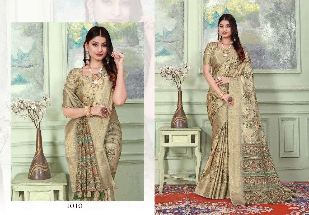 mintorsi Heritage Digital Vol 1 series 1001-1010 tussar silk saree 