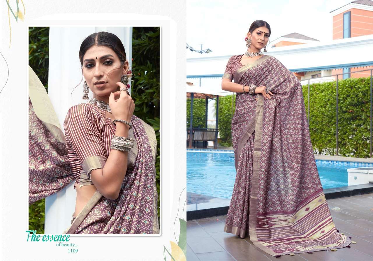 mintorsi tanishka digital vol 1 series 1101-1110 Banarasi Cora Silk saree