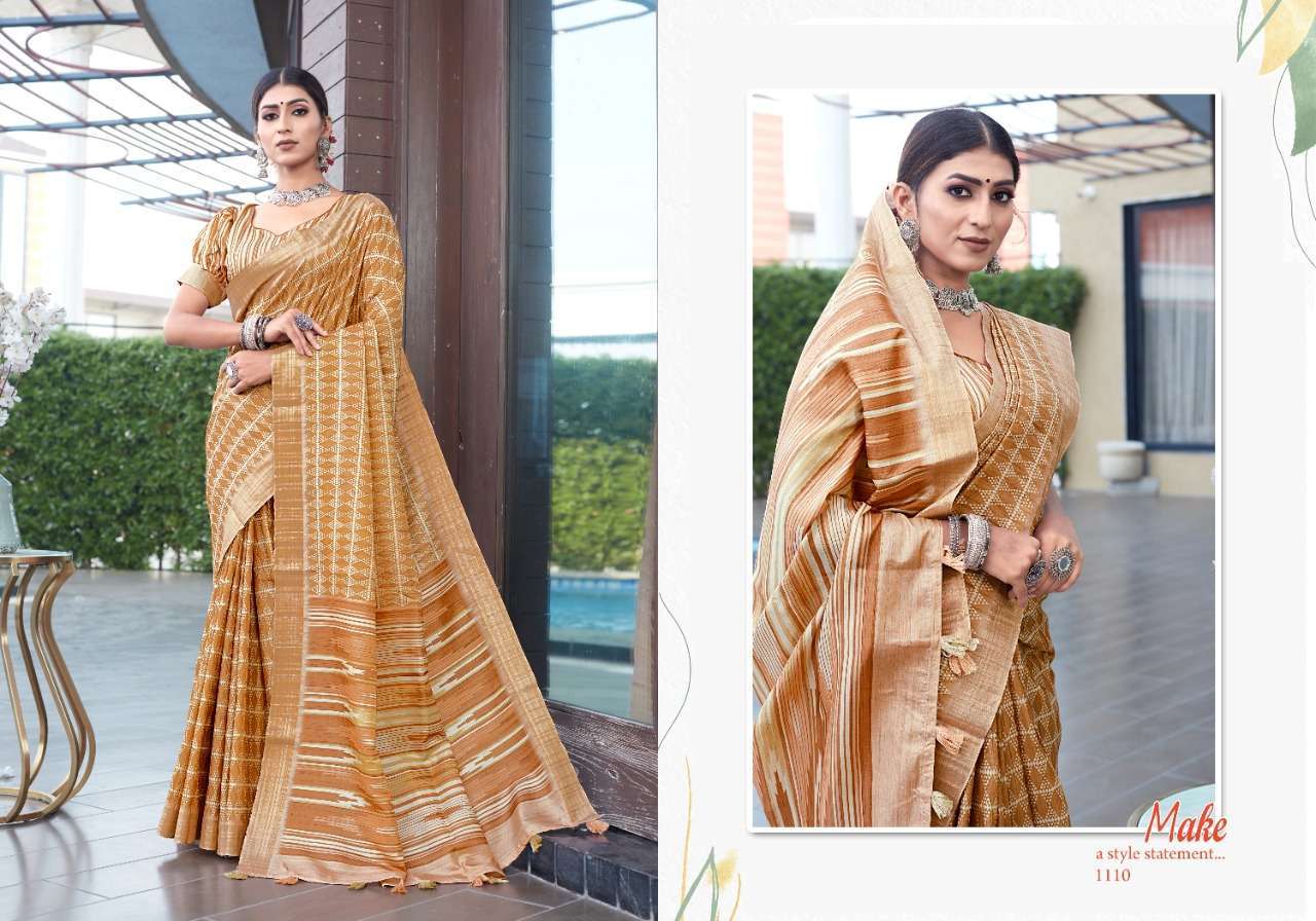 mintorsi tanishka digital vol 1 series 1101-1110 Banarasi Cora Silk saree