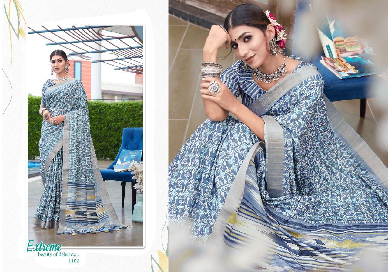 mintorsi tanishka digital vol 1 series 1101-1110 Banarasi Cora Silk saree