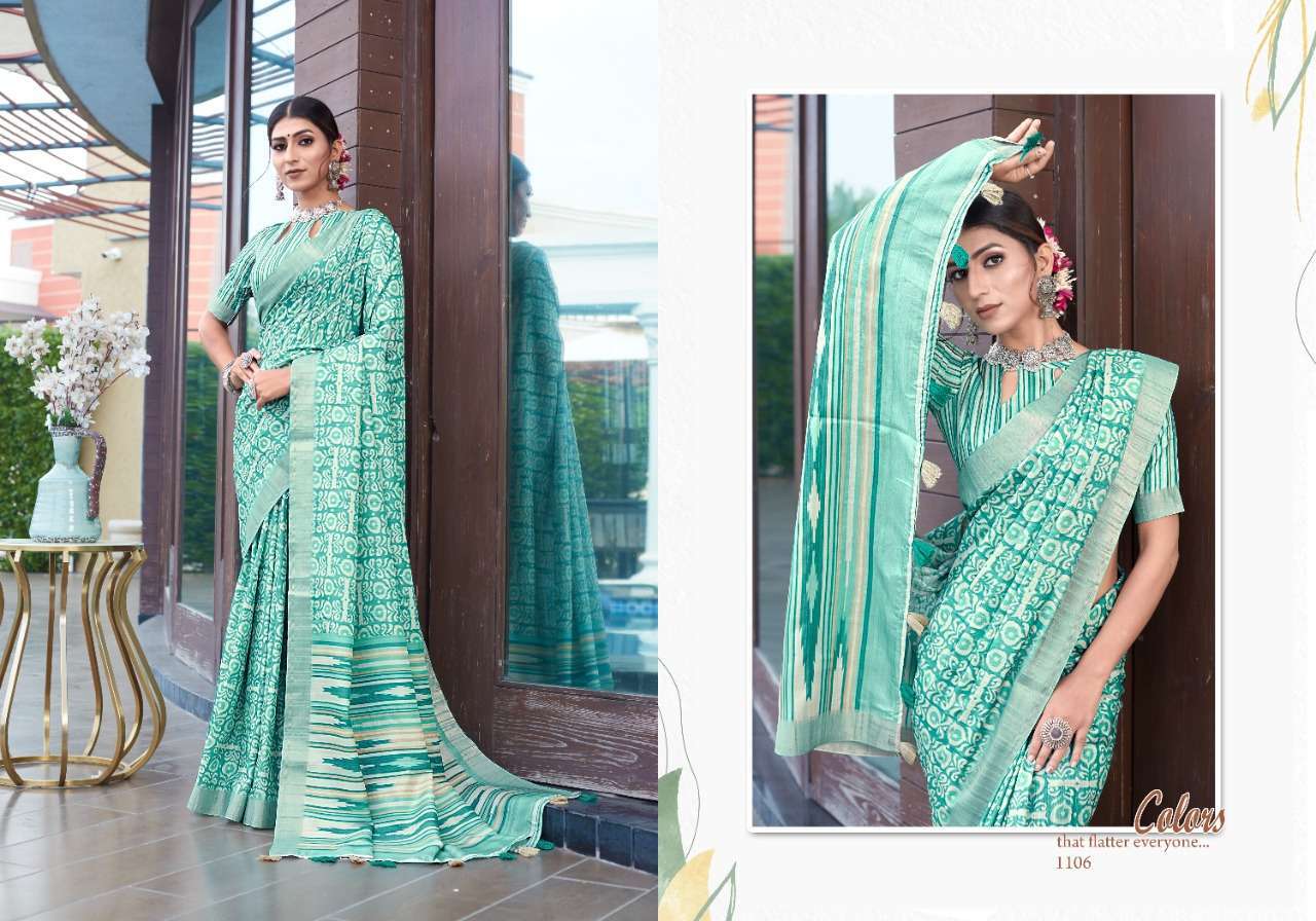 mintorsi tanishka digital vol 1 series 1101-1110 Banarasi Cora Silk saree